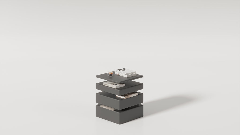 Glide Side Table - Grey