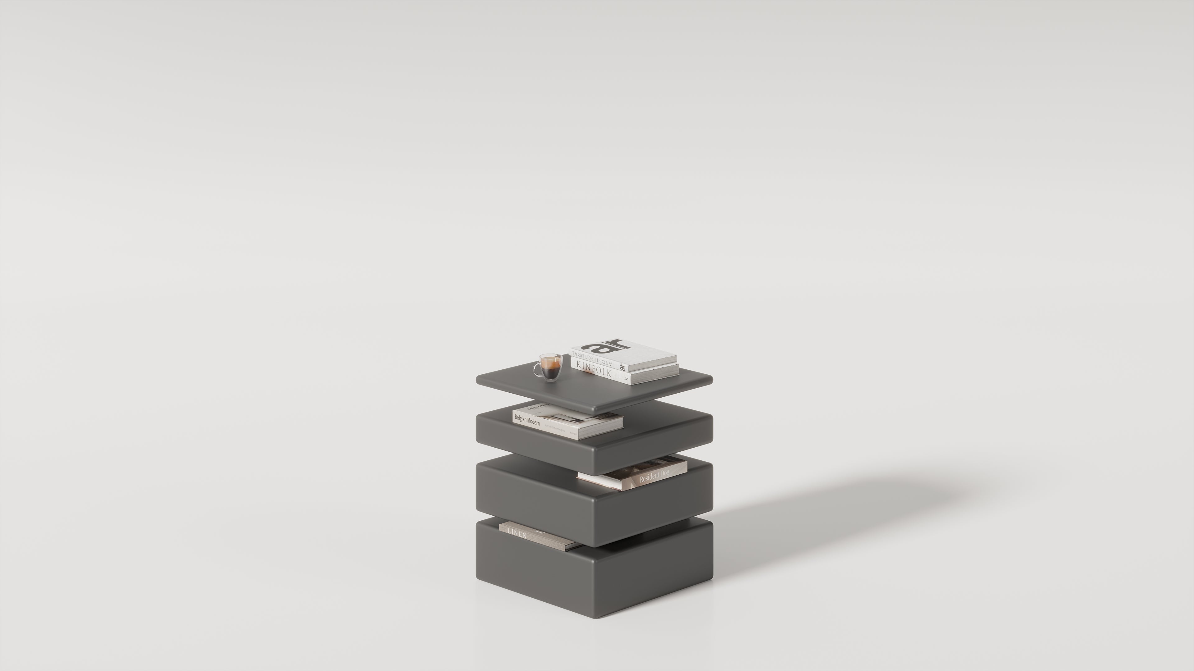 Glide Side Table - Grey