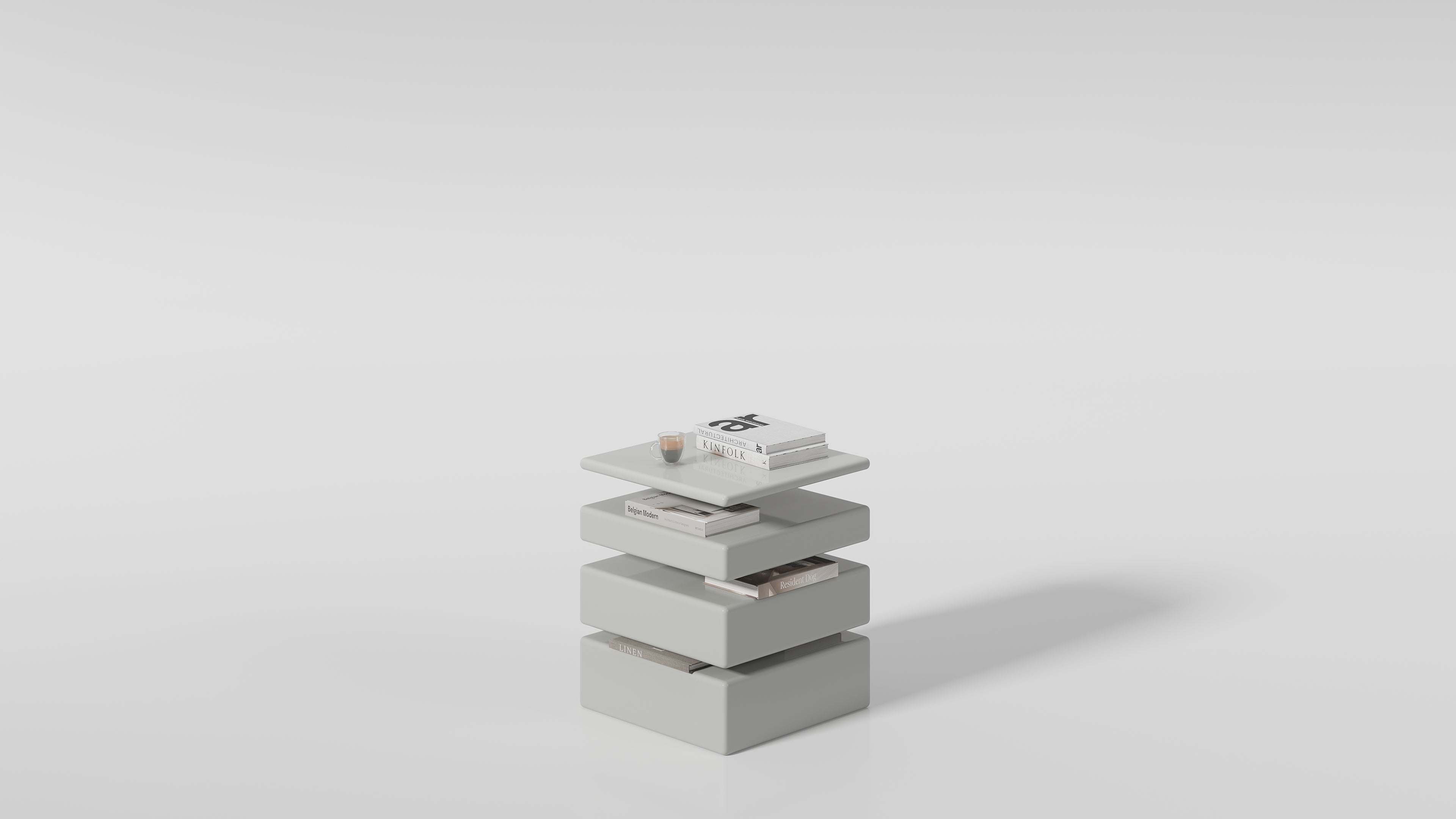 Glide Side Table - Grey