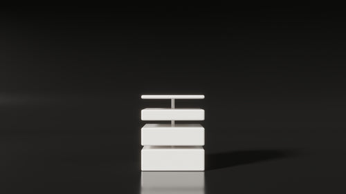 Glide Side Table - White