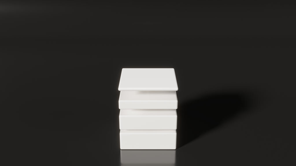 Glide Side Table - White