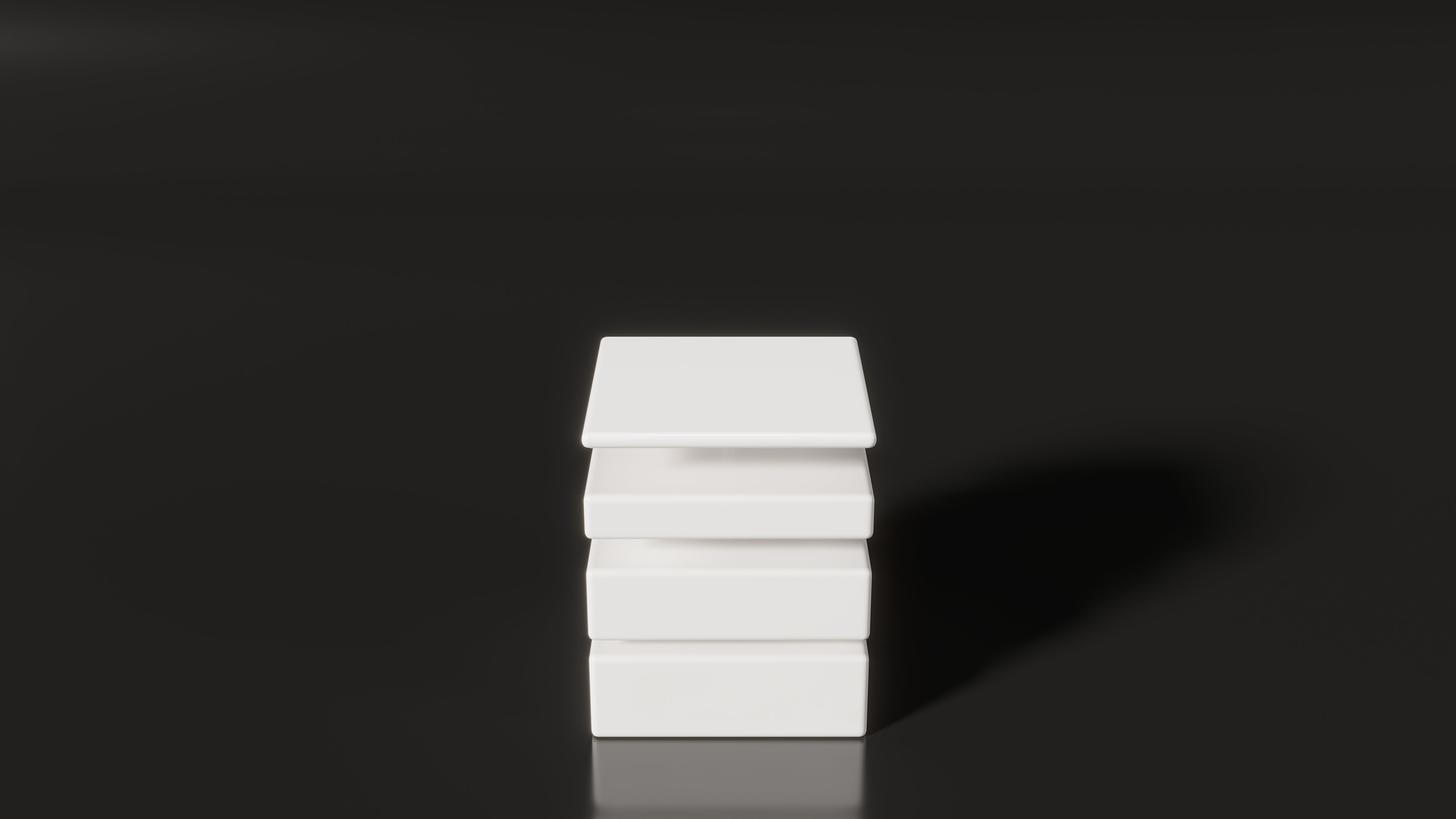 Glide Side Table - White