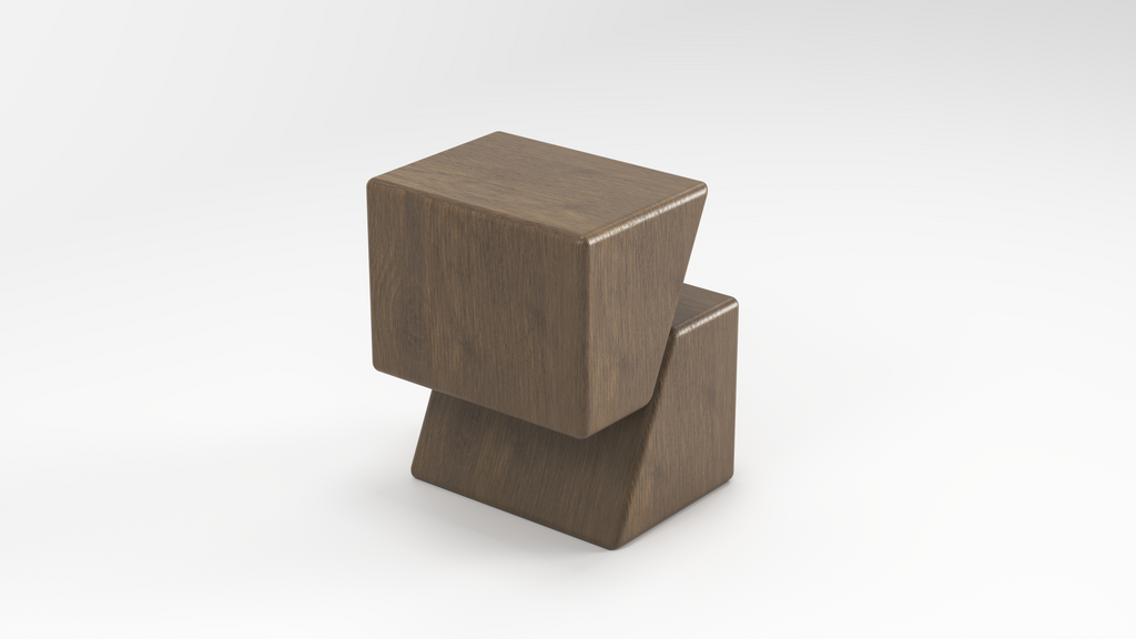 Narciso Side Table - Walnut Wood